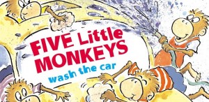 5 Monkeys Wash the Car