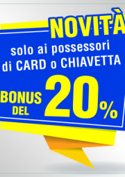 Novità Bonus 20%